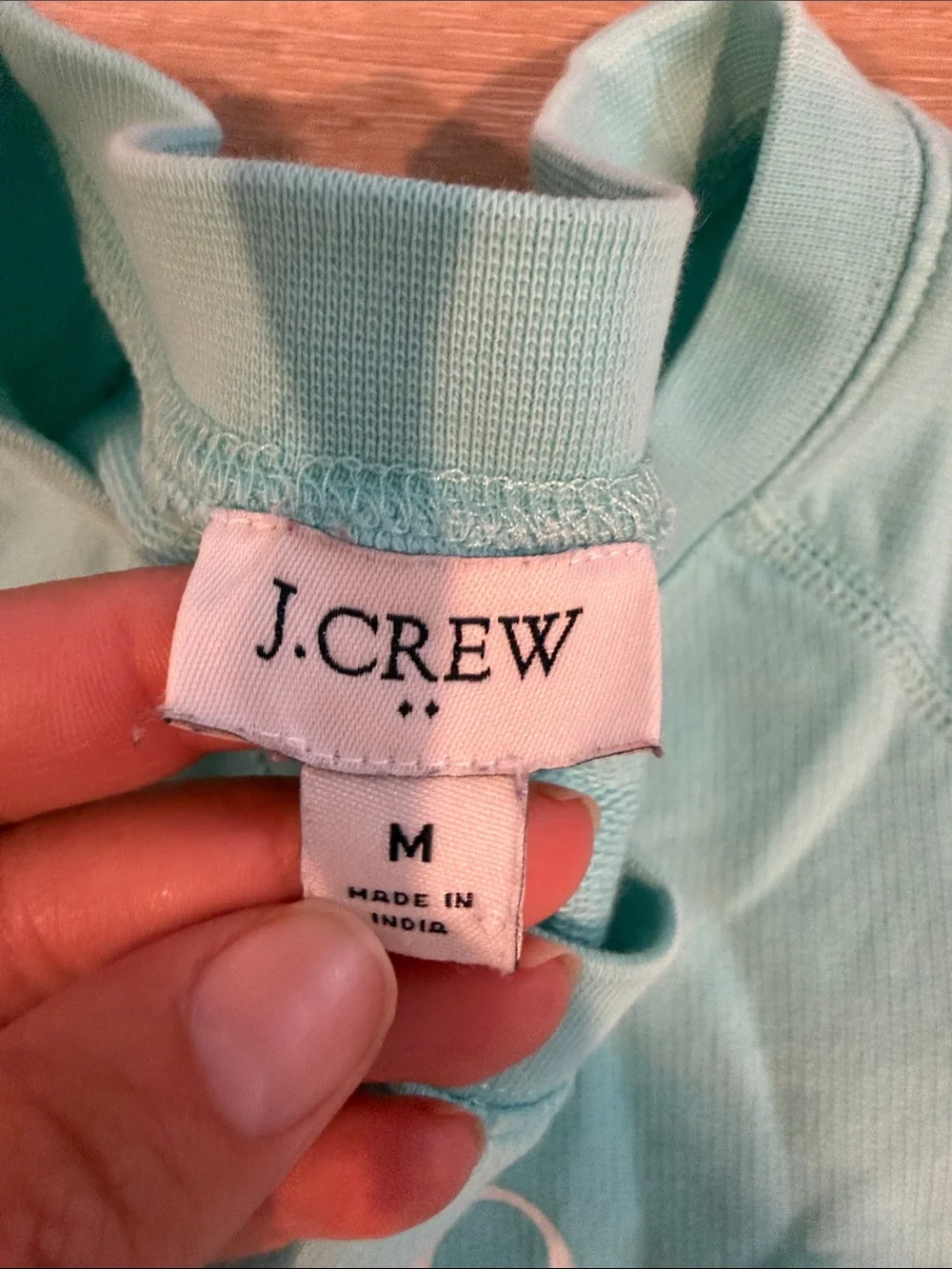 J. Crew Cape Cod Graphic Crewneck Sweater - Light Aqua